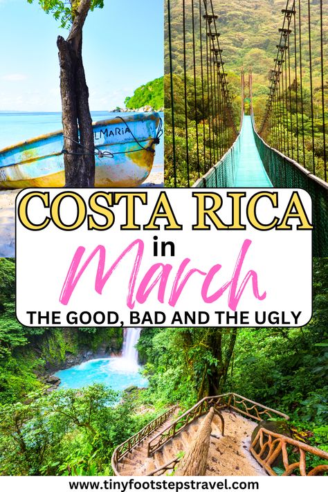 In this article I guide you through what Costa Rica is like in March. Here you'll find what the weather is like, things to do, and more. Must Do In Costa Rica, 4 Days In Costa Rica, 5 Days In Costa Rica, Costa Rica Where To Stay, Costa Rica Facts, Travel To Costa Rica, Cost Rica, Costa Rica With Kids, April Weather