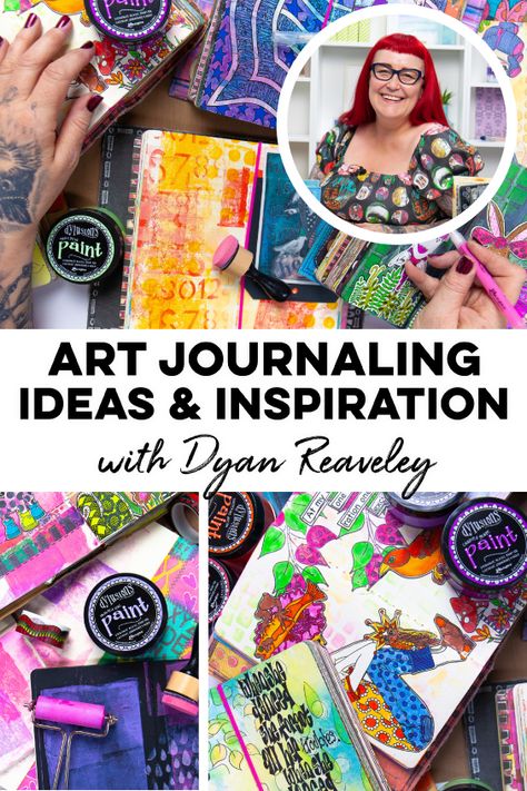 Watch these FREE video tutorials by UK Artist Dyan Reaveley! #artjournaling #sketchbookideas #artideas #arttips Dyan Reaveley Dylusions, Diy Collage, For Ranger, Dyan Reaveley, Mixed Media Art Techniques, Art Journal Tutorial, Mixed Media Art Canvas, Mixed Media Tutorials, Art Journal Therapy