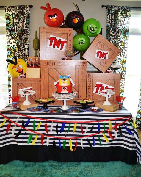 Angry Birds Birthday Party Ideas, Bird Theme Parties, Angry Birds Birthday Party, Birds Birthday Party, Angry Birds Birthday, Bird Birthday Parties, Angry Birds Party, Elmo Party, Bird Party