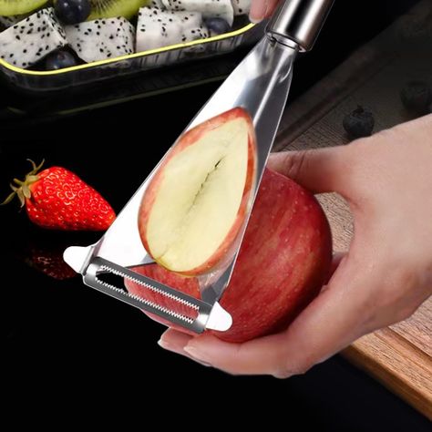 Fruit Carving Knife, Restaurant Plates, Fruit Diy, Apple Peeler, Fruit And Vegetable Carving, Fruit Peeler, Vegetable Carving, Potato Peeler, Food Carving