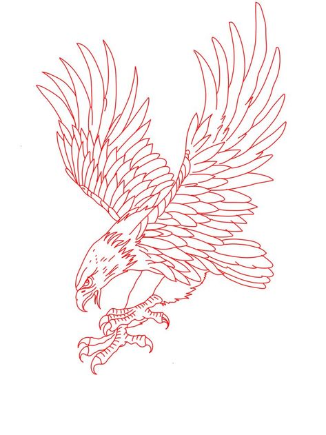 Traditional Eagle Tattoo, American Traditional Tattoo Ideas, Traditional Tattoo Ideas, Eagle Drawing, Petit Tattoo, Armband Tattoo Design, Western Tattoos, Tattoo Outline Drawing, Eagle Tattoos