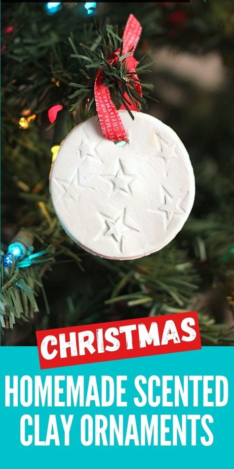 Make these homemade scented clay ornaments to hang on your Christmas tree this holiday season. Scented Clay Ornaments, Crafts Christmas Ornaments, Scented Ornaments, Christmas Tree Decoration Ideas, Decoration Ideas Christmas, Tree Decoration Ideas, Diy Scent, Merry Berry, Christmas Diy Ideas