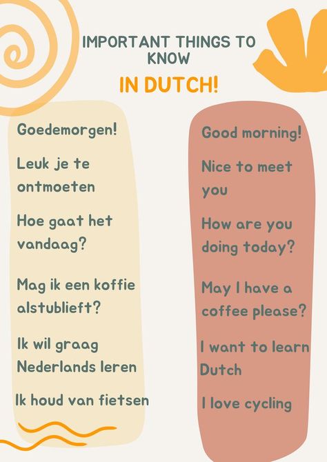 How To Learn Dutch, Learning Dutch Language, Dutch Language Learning, Dutch Learning, Dutch Phrases, Netherlands Language, Danish Language, Language Journal, Small Poems