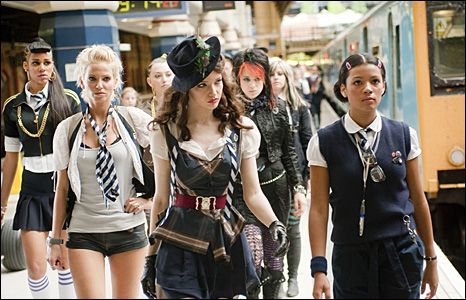 St Trinians 2 Ackley Bridge, Talulah Riley, Customised Uniform, Slinky Black Dress, St Trinians, Sarah Harding, Girls Aloud, Aesthetic People, Girls Rules