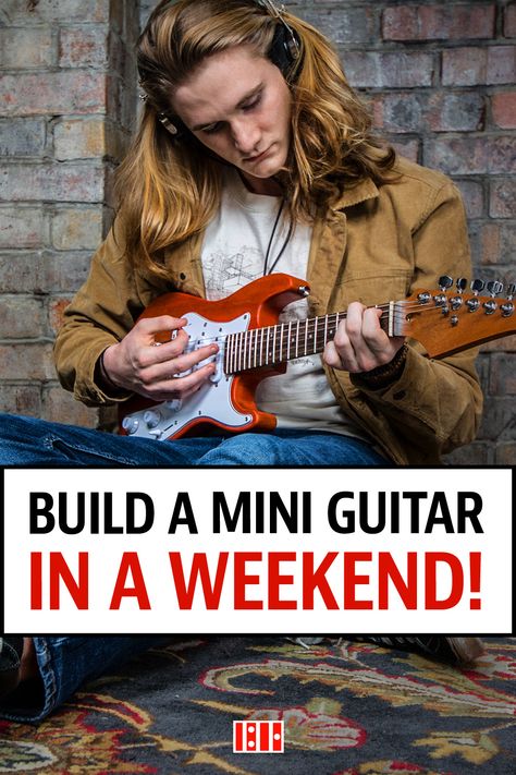 Homemade Electric Guitar, Mini Electric Guitar, Build Your Own Guitar, Diy Electric Guitar, Diy Guitar Amp, Electric Guitar Kits, Diy Guitar, Guitar Diy, Crate Diy