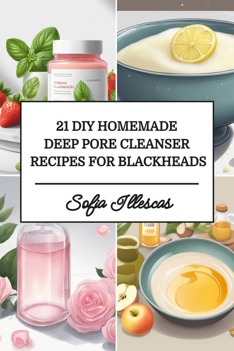 21 DIY Homemade Deep Pore Cleanser Recipes For Blackheads Natural Remedies For Blackheads, Homemade Pore Mask, Natural Pore Cleanser, Homemade Pore Cleaner, Homemade Face Masks For Blackheads, How To Get Rid Of Blackheads Diy, Deep Clean Face Pore Cleansing Diy, Clean Pores On Face Diy, Diy Face Mask To Unclog Pores