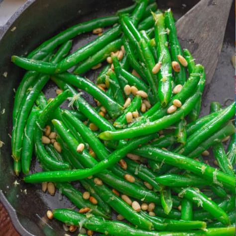 Sauteed Green Beans l Kitchen Fun With My 3 Sons Sautéed Green Beans With Garlic, Christmas Fun Food, Sauteed Green Bean Recipes, Easy Green Bean Recipes, Side Dishes Thanksgiving, Best Cranberry Sauce, Butter Mashed Potatoes, Maple Sweet Potatoes, Classic Green Bean Casserole