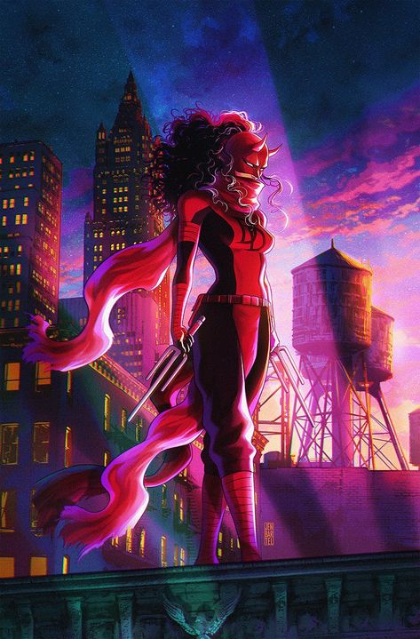 Jen Bartel, Marvel Elektra, Daredevil Elektra, Daredevil Art, Elektra Natchios, Daredevil Comic, Marvel Superhero Posters, Marvel Artwork, Marvel Comic Universe