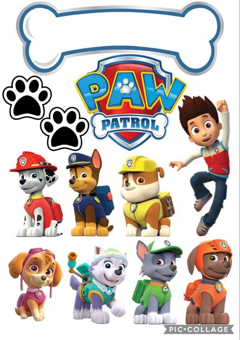 Paw Patrol Birthday Party Cake, Paw Patrol Skye Birthday, Paw Patrol Party Supplies, Paw Patrol Stickers, Imprimibles Paw Patrol, Paw Patrol Printables, Paw Patrol Cupcakes, Paw Patrol Birthday Theme, Paw Patrol Decorations