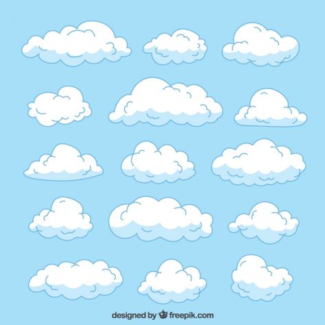 Drawn Clouds, Scrapbook Letters, Cloud Illustration, Happy Woman Day, A Level Art Sketchbook, Cartoon Clouds, Unicorn Pictures, Bubble Stickers, Cute Sun