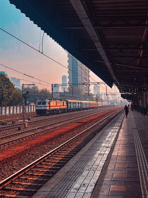 train on rail track during daytime photo – Free Person Image on Unsplash Indian Railway Train, Railway Jobs, Mumbai City, Indian Railways, Train Photography, Story Ideas Pictures, Mumbai India, Aesthetic Photography Nature, City Aesthetic