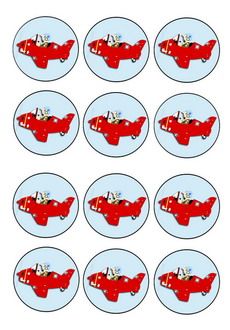 Click image to enlarge and print Plane Birthday Party, Airplane Cupcakes, Plane Birthday, Planes Birthday Party, Airplane Cake, Planes Birthday, Crown Crafts, Cupcake Topper, Birthday Cake Toppers