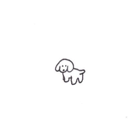 Cute Mini Drawings, Tatoo Dog, Mini Drawing, Cute Small Drawings, Doodle Tattoo, 강아지 그림, Small Drawings, Easy Doodles Drawings, Mini Drawings