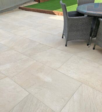 Porcelain Paving | Outdoor Porcelain Tiles | Porcelain Slabs | Nustone Beige Porcelain Patio, Cream Porcelain Patio, Porceline Tile Outdoor Patio, Porcelain Outdoor Tiles, Porceline Tile, Porcelain Patio, Outdoor Floor Tiles, Outdoor Tile Patio, Sandstone Paving Slabs