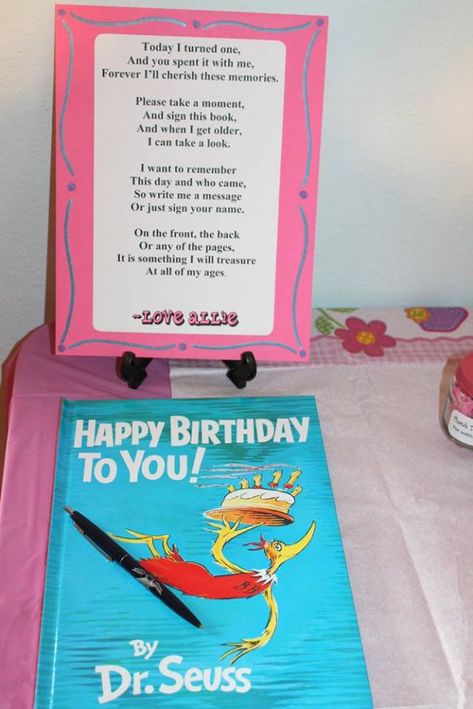 1st Birthday, book for guests to sign Sign A Book For Birthday, Please Sign My Birthday Book, Sign Book For 1st Birthday, First Birthday Party Memory Ideas, Birthday Games For 1st Birthday, Fun 1st Birthday Ideas, Guest Book First Birthday, First Birthday Guest Book Sign, 1st Birthday Party Guest Book Ideas