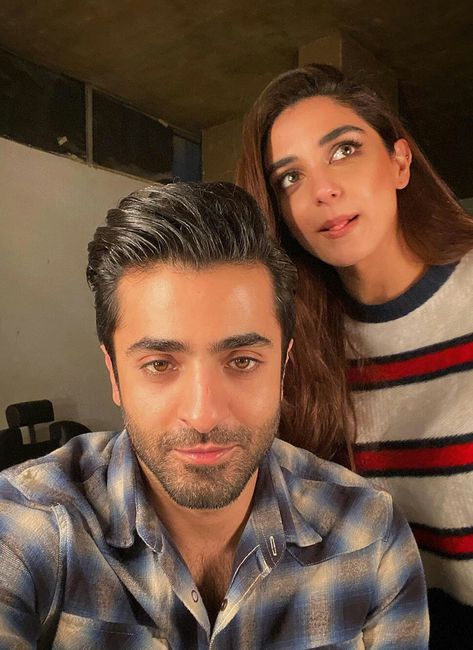 Maya Ali And Sheheryar Munawar, Shehryar Munawar, Red Dress Photoshoot, Sheheryar Munawar, Simple Dp, On Screen Couples, Dr Camera Roll, Khuda Aur Mohabbat, Maya Ali