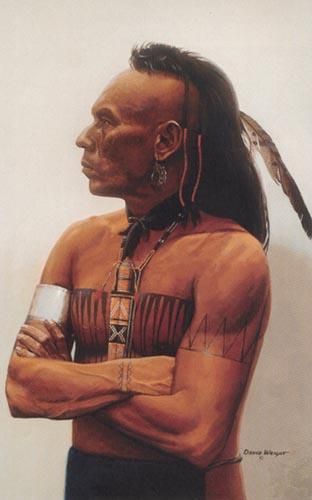 A gorgeous rendering of Cherokee actor, Wes Studi in his role in the Michael Mann film, "Last of the Mohicans." Wes Studi, Native American Actors, Native American Warrior, Cherokee Indian, Native American Men, American Photo, Native American Photos, Indian Tribes, Native American Peoples