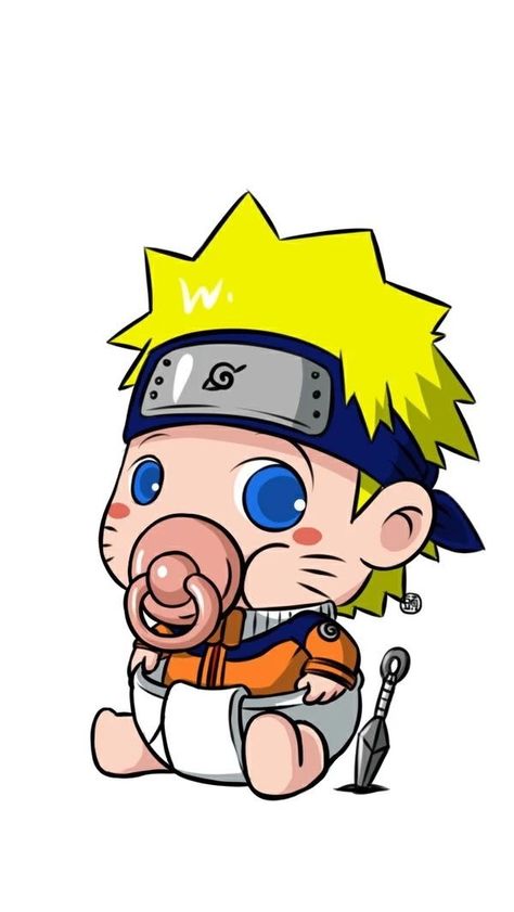 Naruto xD Chibi Naruto Characters, Baby Naruto, Naruto Mignon, Naruto Tattoo, Naruto Minato, Naruto Drawings, Naruto Uzumaki Art, Naruto Comic, Naruto Shippuden Sasuke