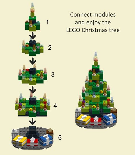 Lego Christmas Ornaments, Lego Diy Crafts, Lego Christmas Village, Lego Christmas Tree, Easy Lego Creations, Lego Advent, Lego Winter, Lego Challenge, Lego Christmas