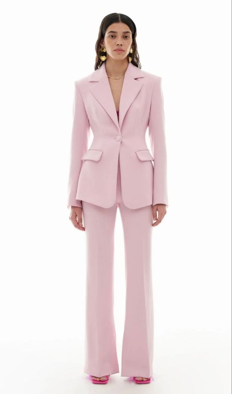 [PaidAd] 26 Trendiest Women Graduation Suit Classy Advice You Will Love Today #womengraduationsuitclassy Pink Pant Suit For Women, Pink Suit Women, Pink Suits Women, Formal Attire Women, Graduation Suit, Suit For Prom, Pastel Blazer, Outfit Rosa, Pant Suits For Women