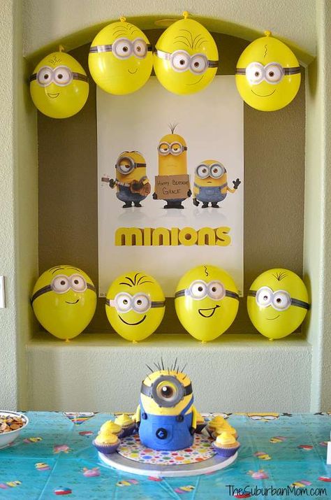 Minion Birthday Party Ideas, Minions Birthday Party Decorations, Minion Party Favors, Minion Party Theme, Minions Birthday Theme, Minion Decorations, 4de Verjaardag, Minion Theme, Minion Birthday Party