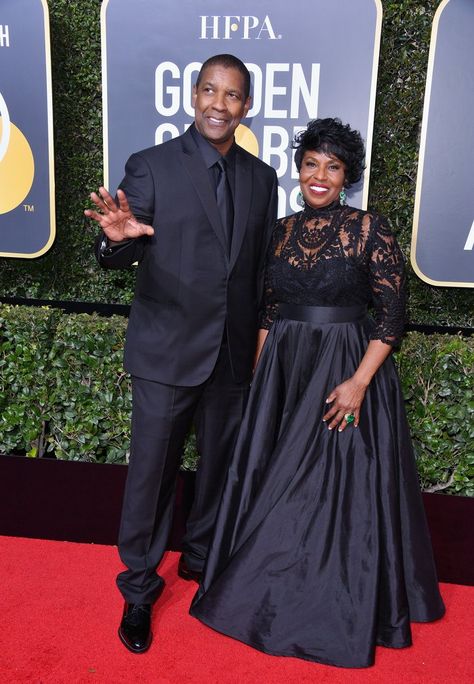 Denzel Washington and Pauletta Washington Pauletta Washington, Los Angeles Fire Department, Beverly Hills Mansion, Black Kings, Man On Fire, Chabby Chic, Celebrity Families, Dress Closet, Big Girl Fashion