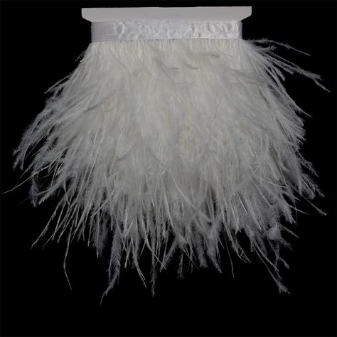 White Feather Decor, Diy Dress Sewing, Latin Wedding, Bleached Denim Jacket, Robe Diy, Ostrich Feather Trim, Diy Wedding Dress, Feather Decor, Bleached Denim