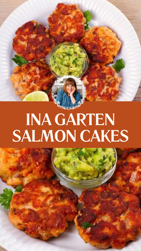 Ina Garten Salmon Cakes Healthy Low Calorie Dinner, Savory Salmon, Best Ina Garten Recipes, Salmon Vegetables, Salmon Cakes Recipe, Canned Salmon Recipes, Garlic Butter Salmon, Salmon Patties Recipe, Fresh Salmon