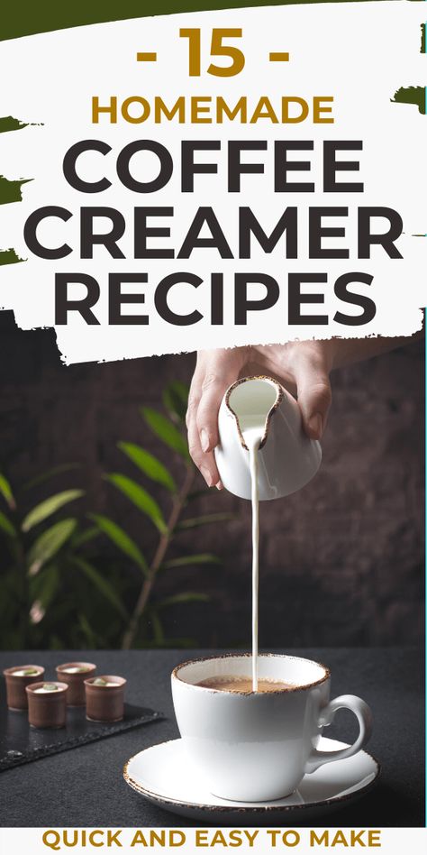 Easy Coffee Creamer Recipe, Powdered Coffee Creamer Recipe, Flavored Coffee Creamer Recipes, Paleo Coffee Creamer, Coffee Creamer Recipes, Almond Milk Coffee Creamer, Pumpkin Coffee Creamer, Vegan Coffee Creamer, Almond Milk Creamer