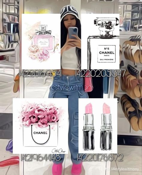 Bloxburg Picture Codes Chanel, Coco Chanel Decals Bloxburg, Bloxburg Chanel Decal Codes, White Rug Decals Bloxburg, Pink Berry Avenue Codes Pictures, Chanel Decals Bloxburg, Roblox Decal Codes Outfits, Chanel Decal Codes, Teen Decals Bloxburg