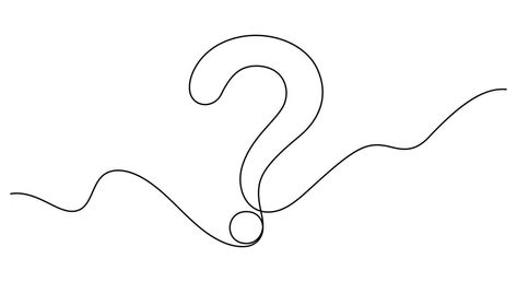 continuous line drawing of question mark minimalist style Continuous Line Art, Continuous Line Drawing, Tree Saw, Wedding People, Continuous Line, Logo Banners, Cityscape Photos, Question Mark, Nature Backgrounds