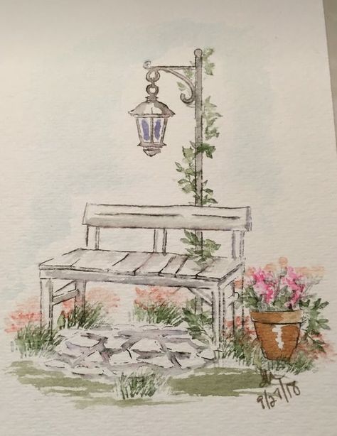 Garden Theme Drawing, Vignette Drawing Flower, Cute Garden Drawing, Flower Garden Sketch, Garden Ideas Drawing, Aesthetic Garden Drawing, Drawing Ideas Scenery, Drawing Of A Garden, Sketch With Pen