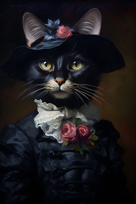 Corpus Museum, Royal Cat, Cat Portrait Painting, Custom Cat Portrait, Lowbrow Art, Cat Portrait, Custom Dog Portraits, Cats Art, Animal Painting