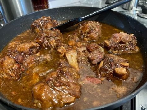 Oxtails with Gravy — Soul Food and A Story | by Jennifer Ryan | Achievement | Medium Ox Tail Recipe Southern, Oxtails And Gravy Recipe, Oxtail Recipes Easy, Ox Tails, Oxtail Recipes, Gumbo Recipe, Soup And Stew, Jamaican Recipes, Gravy Recipes