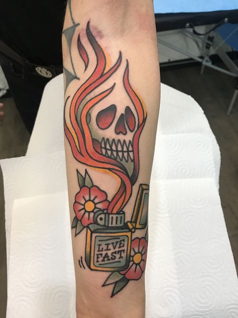 Lighter Tattoo Traditional, Traditional Zippo Lighter Tattoo, Traditional Lighter Tattoo, Zippo Tattoo Design, Zippo Lighter Tattoo, Zippo Tattoo, Rage Tattoo, Lighter Tattoo, Traditional Tattoo Prints