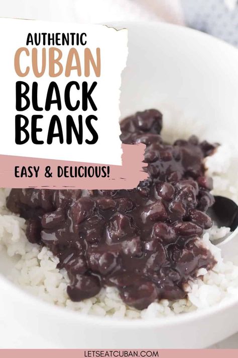 Experience the authentic taste of Cuba with our delicious Cuban black beans recipe, also known as Frijoles Negros, a hearty and flavorful dish. Coconut Black Beans, Easy Cuban Black Beans, Cuban Black Beans Canned, Cuban Black Beans And Rice Authentic, Cuban Beans Recipe, Black Beans Cuban Style, Cuban Black Beans Instant Pot, Authentic Cuban Black Beans Recipe, Mexican Black Beans Recipe Canned