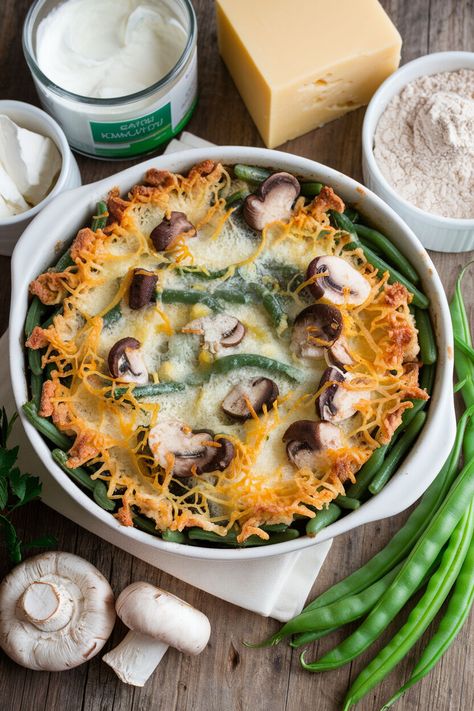 Want something filling yet light on carbs? This easy Keto Green Bean Casserole recipe has less than 5g net carbs per serving—ideal for keto fans!

#EasyKetoRecipe #LowCarbDinners #KetoHolidayCooking



https://ketokrush.com/keto-green-bean-casserole-a-low-carb-twist-on-a-classic-favorite/ Keto Green Bean Casserole, Green Bean Casserole Recipe, Keto Green, Keto Chicken Salad, Greenbean Casserole Recipe, Keto Side, Creamy Mushroom Sauce, Keto Side Dishes, Fresh Green Beans