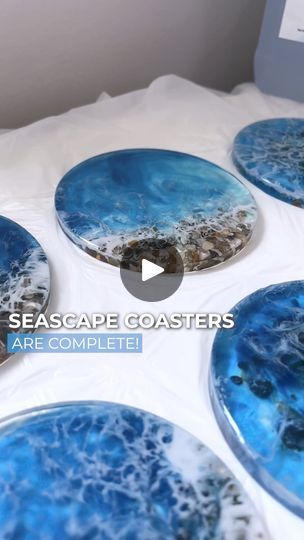 53K views · 1.4K reactions | 🌊✨ DIY Ocean-Inspired Resin Coasters Tutorial! | In this video, our talented artisan @anastasia_kate_art takes you through a step-by-step tutorial on creating stunning ocean-themed coasters using 1:1... | By Craft Resin | Facebook Coaster Resin, Epoxy Projects, Craft Resin, Resin Coasters, Ocean Theme, Ocean Inspired, Ocean Themes, Ocean Inspiration, Resin Crafts