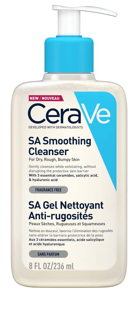 Cerave Eye Cream, Cerave Sa Smoothing Cleanser, Cerave Cleanser, Salicylic Acid Cleanser, Rough Bumpy Skin, Bumpy Skin, Hydrating Cleanser, Improve Skin Texture, Facial Cleansing