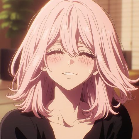 anime girlies pfp Cute Anime Pfp Aesthetic Female, Pink Characters Anime, Anime Character Looking Up, Girl Animes Pfp, Pink Haired Anime Characters, Pink Hair Anime Icon, Anime Hair Reference Female, Blonde Anime Icon, Anime Girlies Pfp