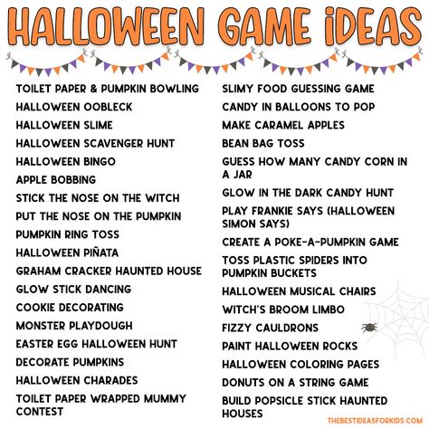 Halloween Guessing Game With Food, Halloween Game Ideas For Kids, Halloween Guessing Game, Halloween Game Ideas, Game Ideas For Kids, Halloween Pinata, Fun Halloween Party Games, Halloween Slime, Halloween Party Activities