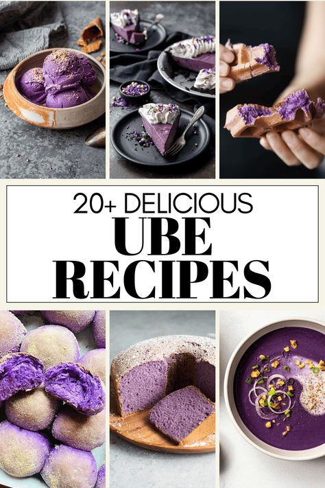 Ube, also known as purple yam, is a delicious and versatile ingredient that can be used to make a wide variety of dishes, from sweet to savory. It has a unique flavor that is both nutty and sweet, and its vibrant purple color makes it a visually appealing addition to any meal. Here's 20+ tasty ube recipes to try out! Ube Fudge Recipes, Ube Cream Puffs, Ube Bread Recipe, Philippine Desserts, Halayang Ube Recipe, Ube Desserts, Ube Dessert Recipe, Ube Recipes, Island Tattoo