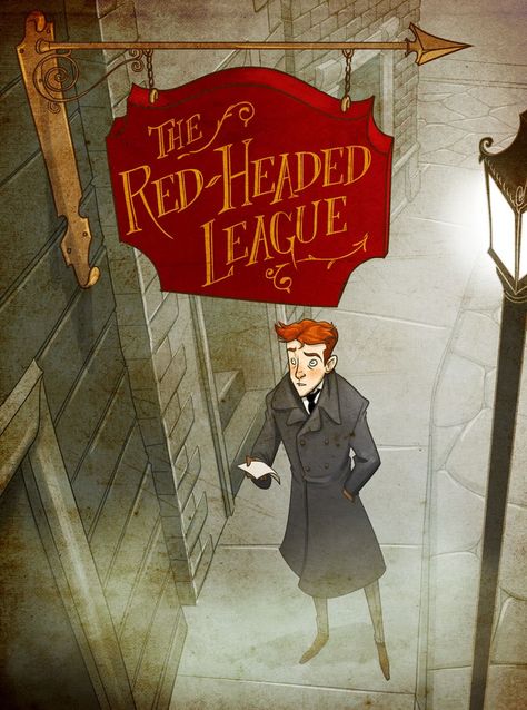 The Red-Headed League Young Sherlock Holmes, Head Comic, Irish Redhead, Red Headed League, Sherlock Holmes Series, Sherlock Holmes Stories, Sir Arthur Conan Doyle, Arthur Conan Doyle, The Pencil