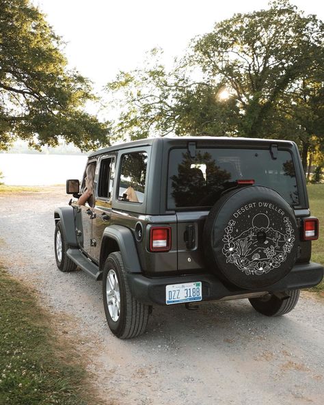 Desert Dweller Tire Cover for Jeep Wrangler by The Tire Cover Shop Desert Dweller, Jeep Tire Cover, Four Wheeling, Country Girl Life, Waves Photos, Car Washing, Spare Tire Covers, Street Racing, Tire Cover