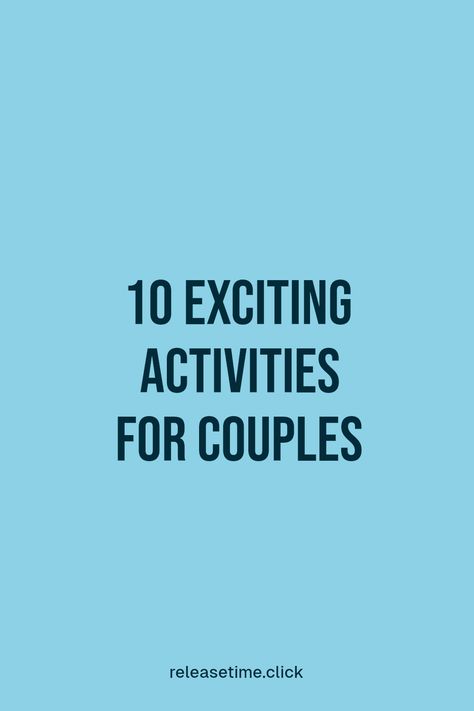 Are you looking to spark some fun and creativity in your relationship? Check out these 10 exciting activities for couples that can enhance your bond and create lasting memories. From playful games at home to adventurous outings, each activity offers a unique way to connect with your partner. Whether you're a new couple or have been together for years, these ideas will bring joy and intimacy back into your time together. Get ready to strengthen your relationship one fun activity at a time! Couple Games For Two At Home, Activities For Couples, Games At Home, Fun Couple Activities, Couples Weekend, Couple Activities, Bonding Activities, New Couple, Weekend Activities