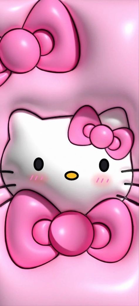 Hello Kitty 3d Wallpaper, Iphone Background Red, Hello Kitty 3d, Cute Emotes, 3d Wallpaper Cute, 헬로키티 배경화면, Hello Kitty Wallpaper Hd, Pink Wallpaper Hello Kitty, Images Hello Kitty