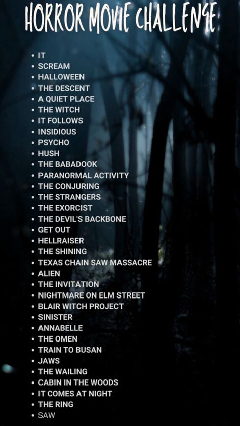 a checklist of good horror movies to watch Good Horror Movies To Watch, Good Horror Movies, Book Checklist, Horror Movies To Watch, 1980s Tv Shows, The Babadook, Perfect Movie Night, Best Films, Movie Night Snacks