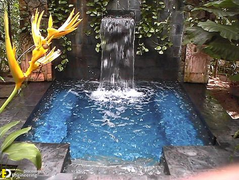 35 Lovely Small Swimming Pool Design Ideas To Get Natural Accent | Engineering Discoveries Kleiner Pool Design, Backyard Ideas For Small Yards, Plunge Pools, Small Swimming Pools, Hot Tub Backyard, Cool Swimming Pools, Mini Pool, Small Pool Design, Diy Swimming Pool