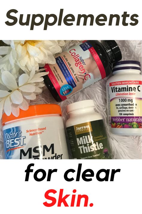 Supplements For Clear Skin, Supplements For Acne, Supplements For Skin, Acne Supplements, Victoria Secret Diet, Daily Supplements, Skin Supplements, Acne Free Skin, Nutrition Science