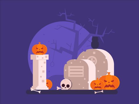 Marketing Halloween Ideas, Halloween Motion Graphics, Cute Halloween Gif, Thanksgiving Animation, Gif Halloween, Halloween Animation, Halloween Animated, Halloween Pizza, Halloween Gif